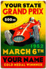 Vintage Grand Prix Metal Sign 16 x 24 Inches - Personalized