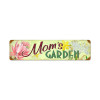 Retro Moms Garden Metal Sign  20 x 5 Inches