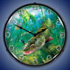 In The Thick of It Muskie Lighted Wall Clock 14 x 14 Inches