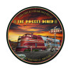 Retro Rocket Diner Round Metal Sign 28 x 28 Inches