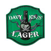 Retro Davey Jones Lager Custom Metal Shape Sign 20 x 20 Inches