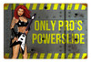 Powerslide  - Pin-Up Girl Metal Sign 18 x 12 Inches