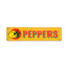 Retro Peppers Metal Sign 20 x 5 Inches