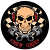 Crew Chief Round Metal Sign 14 x 14 Inches