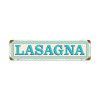 Blue Lasagna Vintage Metal Sign 20 x 5 Inches