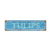 Blue Tulips Vintage Metal Sign 20 x 5 Inches