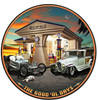 Outlaw and the Ala Cart Round Metal Sign 28 x 28 Inches