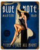 Blue Note Jazz Club Vintage Metal Sign 12 x 15 Inches
