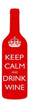 Keep Calm Custom Shape Metal Sign 8 x 26 Inches