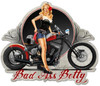 Bad Ass Betty Custom Shape Metal Sign 24 x 20 Inches