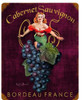 Cabernet Sauvignon  Metal Sign 12 x 15 Inches