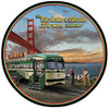 Golden Gate Diner Round Metal Sign 28 x 28 Inches