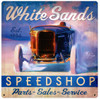 White Sands Speed Shop Vintage Metal Sign 18 x 18 Inches