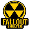 Fallout Shelter  Custom  Shape Metal Sign 16 x 16 Inches