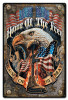 Home of the Free Metal Sign 12 x 18 Inches