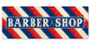 Barber Shop Large Double Sided Metal Sign 48 x 18 Inches