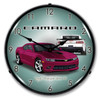 2014 SS Camaro Deep Magenta Lighted Wall Clock 14 x 14 Inches