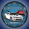 2014 SS Camaro Summit White Lighted Wall Clock 14 x 14 Inches