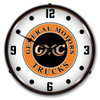 GMC Trucks Vintage Lighted Wall Clock 14 x 14 Inches