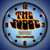 GTO The Judge Lighted Wall Clock 14 x 14 Inches