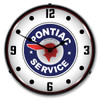 Pontiac Service Lighted Wall Clock 14 x 14 Inches