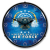 United States Air Force Lighted Wall Clock 14 x 14 Inches