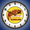 Meteeor Gasoline Lighted Wall Clock 14 x 14 Inches