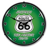 Route 66 The Mother Road Lighted Wall Clock 14 x 14 Inches