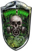 Grill Metal Sign Zombie Racer 24 x 36 Inches