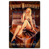 Vintage Watercraft  Pin Up Girl Metal Sign 24 x 36 Inches