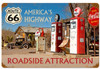 Americas Highway Route 66 Metal Sign  18 x 12 Inches
