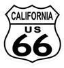 Retro Route 66 California Shield Metal Sign 15 x 15 Inches