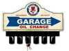 Motor Oil Gasoline Metal Key Hanger 14 x 10 Inches