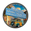 Malibu Pier Metal Sign 28 x 28 Inches