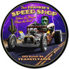 Frankies Speed Shop Metal Sign 28 x 28 Inches