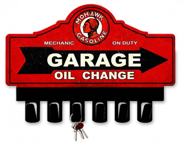 Mohawk Key Chain Mohawk Gasoline Metal Key Hanger 14 x 10 Inches