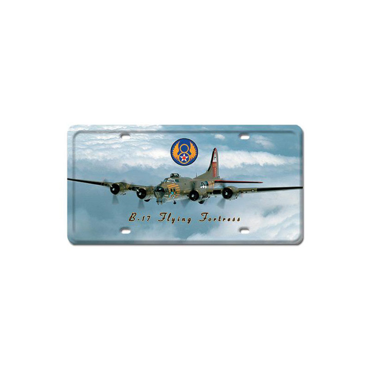 B-17 Flying Fortress License Plate 12 x 6 Inches