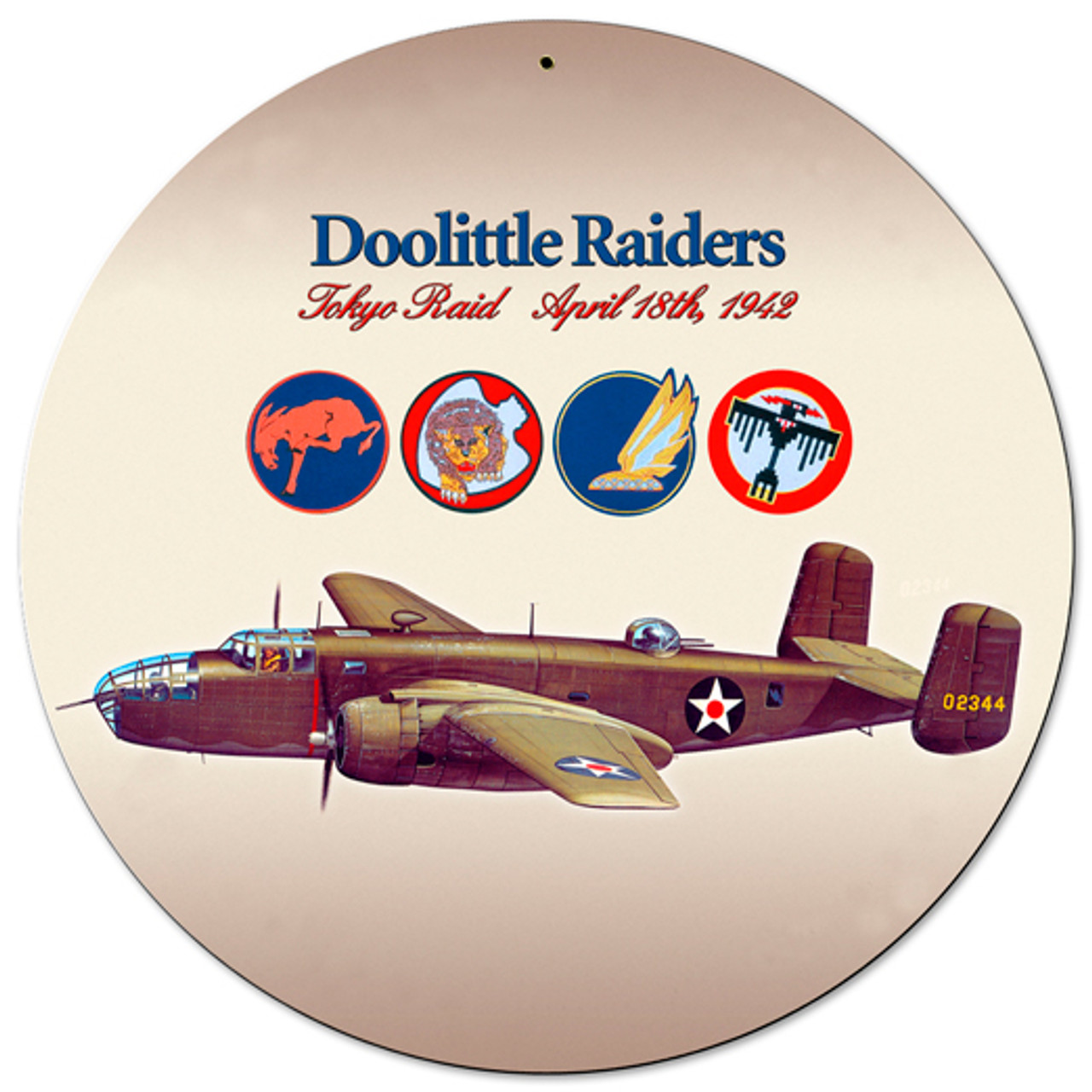Doolittle Raiders Metal Sign 14 x 14 Inches