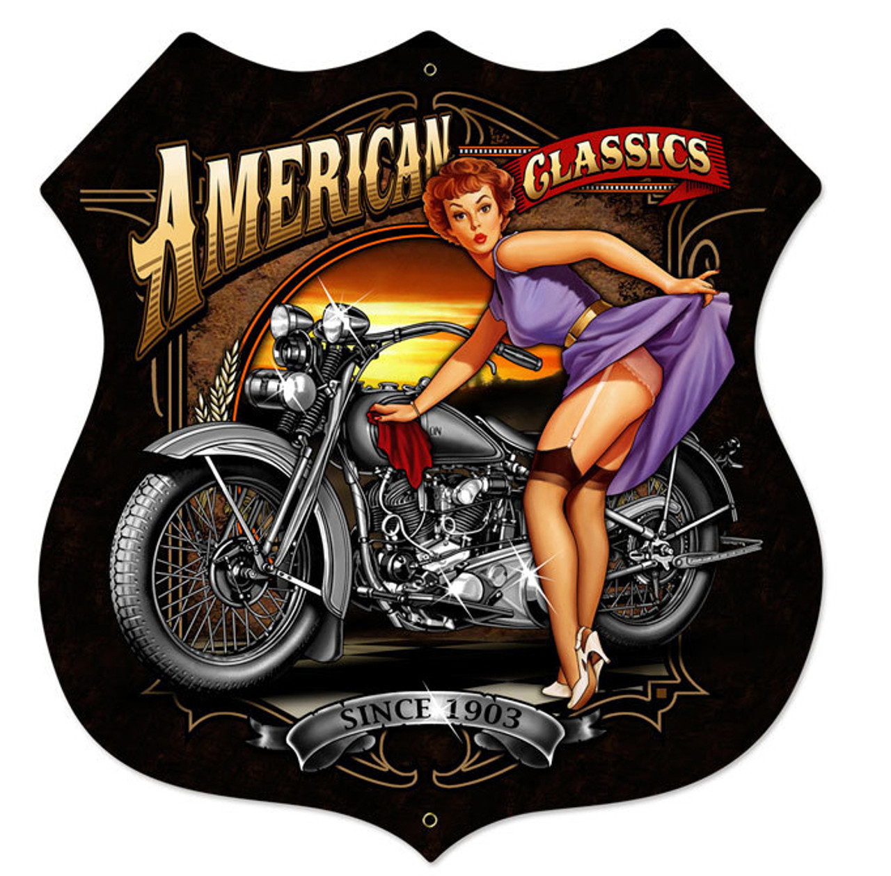 American Classics Metal Sign 28 x 28 Inches