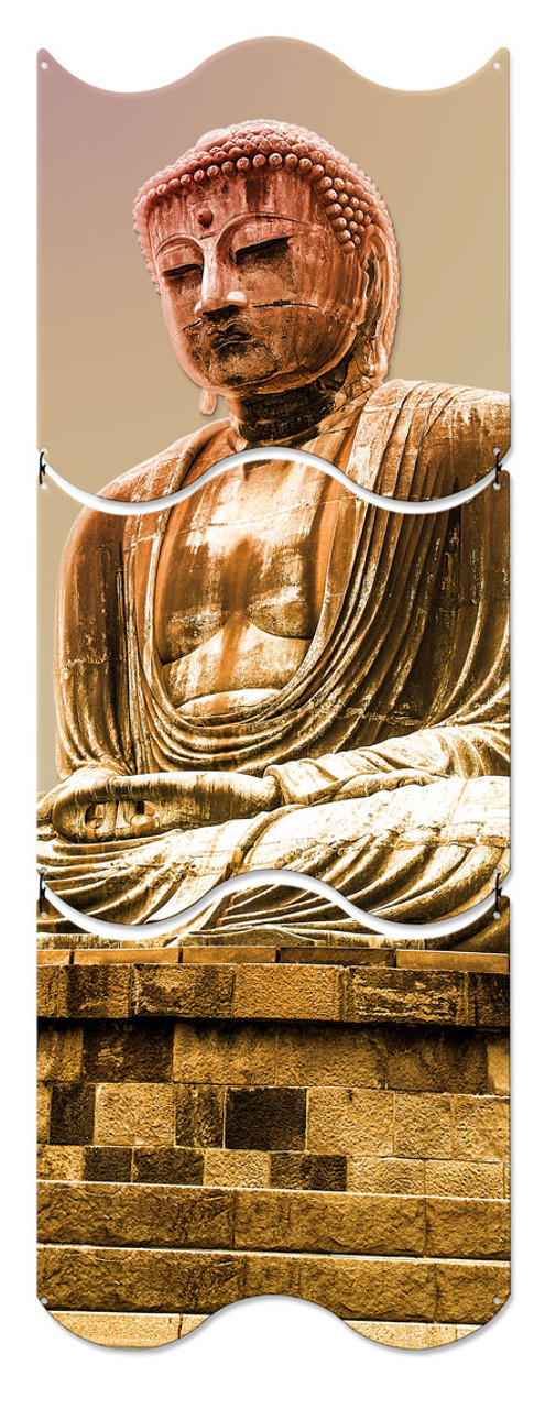 Great Buddha Statue Metal Sign 12 x 36 Inches