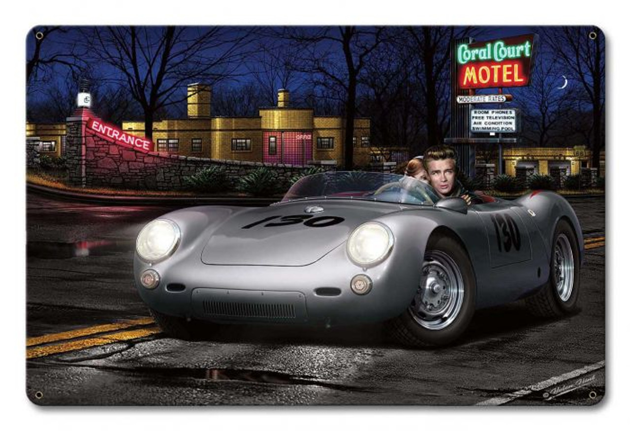 No Tell Motel Metal Sign 18 x 12 Inches