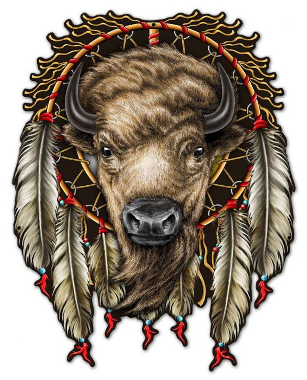 Buffalo Metal Sign 23 x 30 Inches