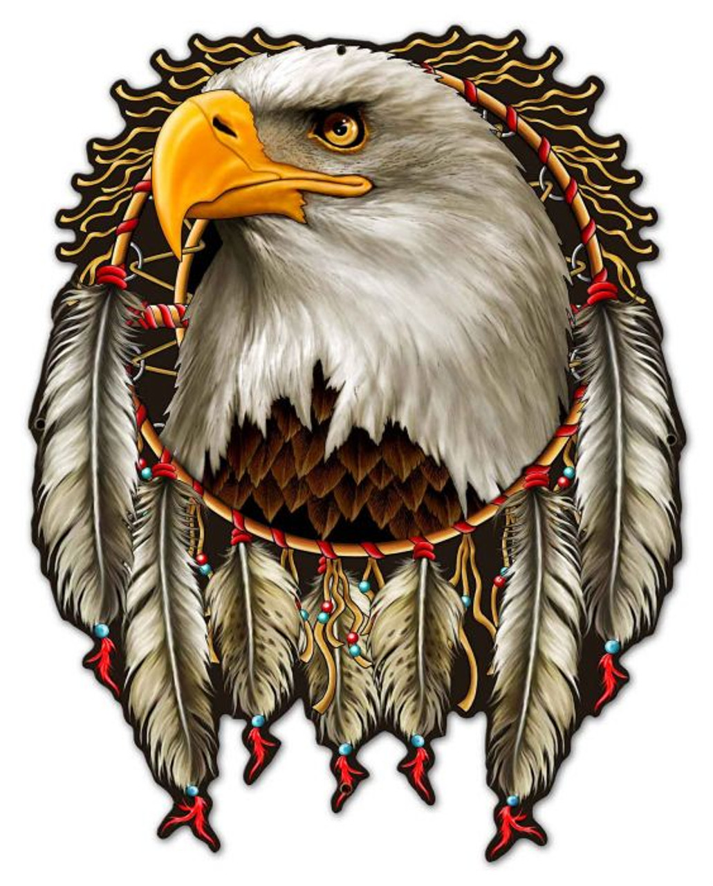 W Eagle Dream Metal Sign 23 x 30 Inches