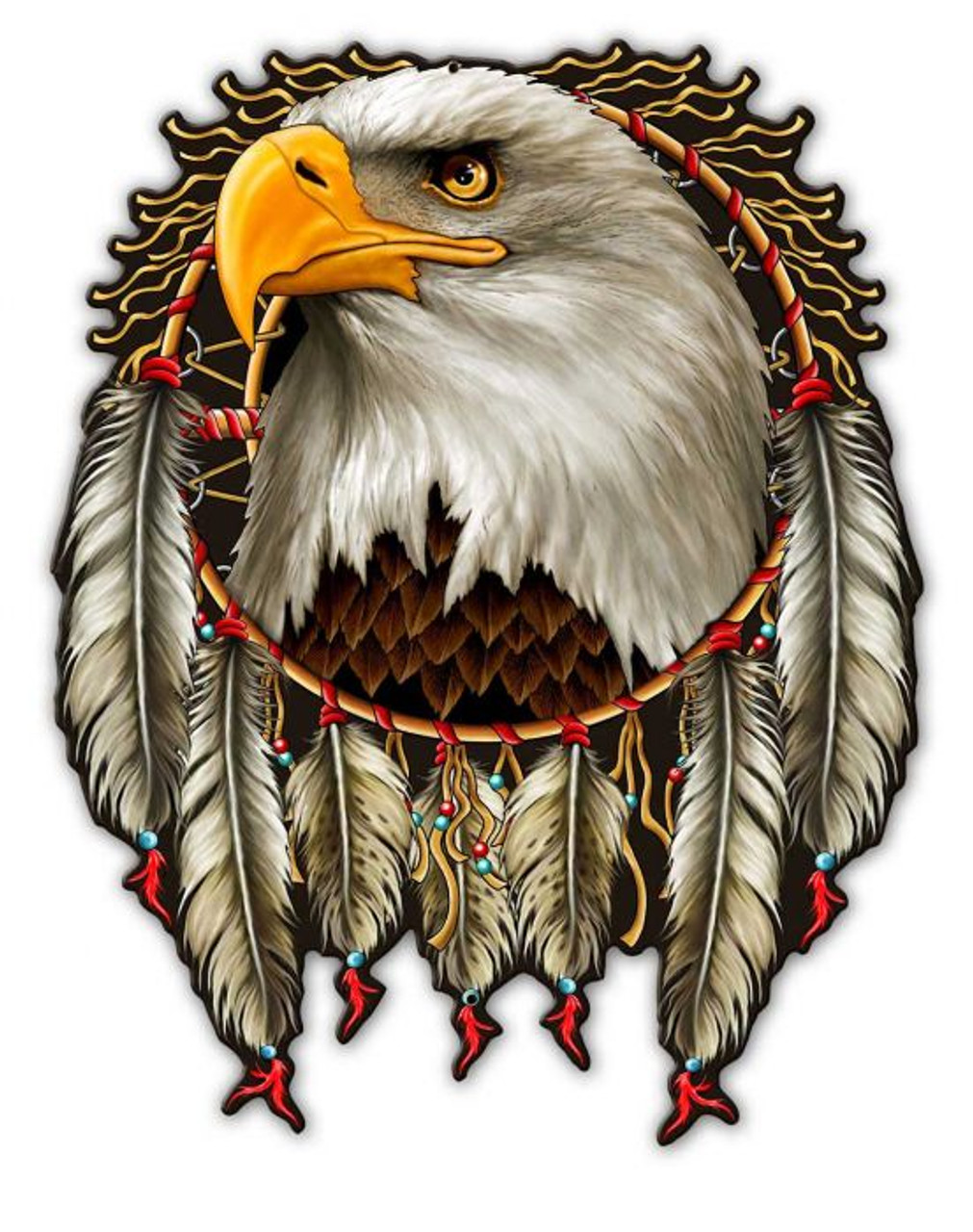 W Eagle Dream Metal Sign 14 x 18 Inches