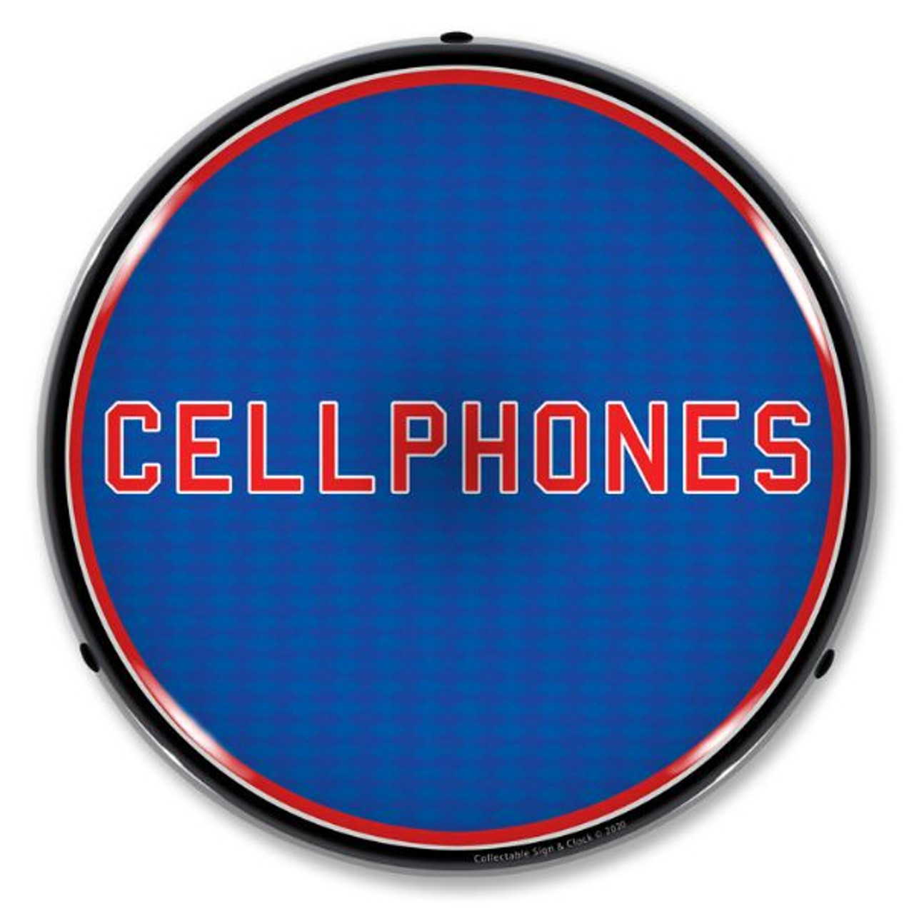 Cellphones LED Lighted Business Sign 14 x 14 Inches