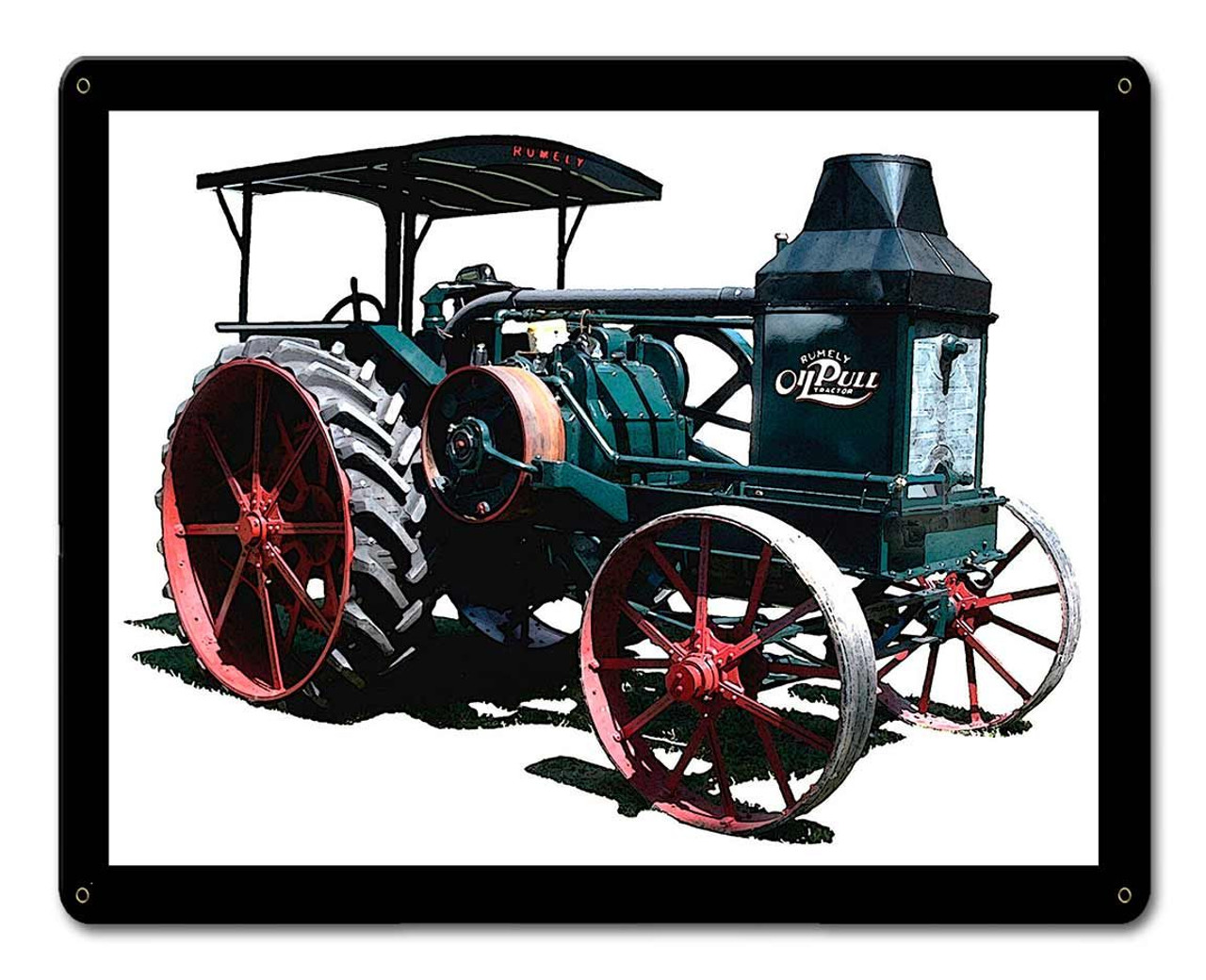 Advance Rumely Oil Pull Tractor Metal Sign 15 x 12 Inches
