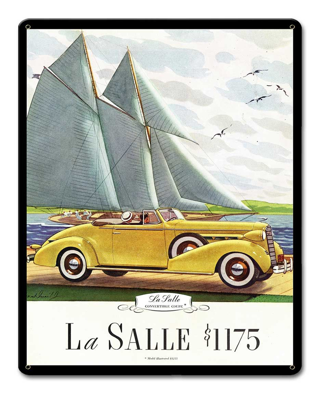 La Salle 1936 Metal Sign 12 x 15 Inches