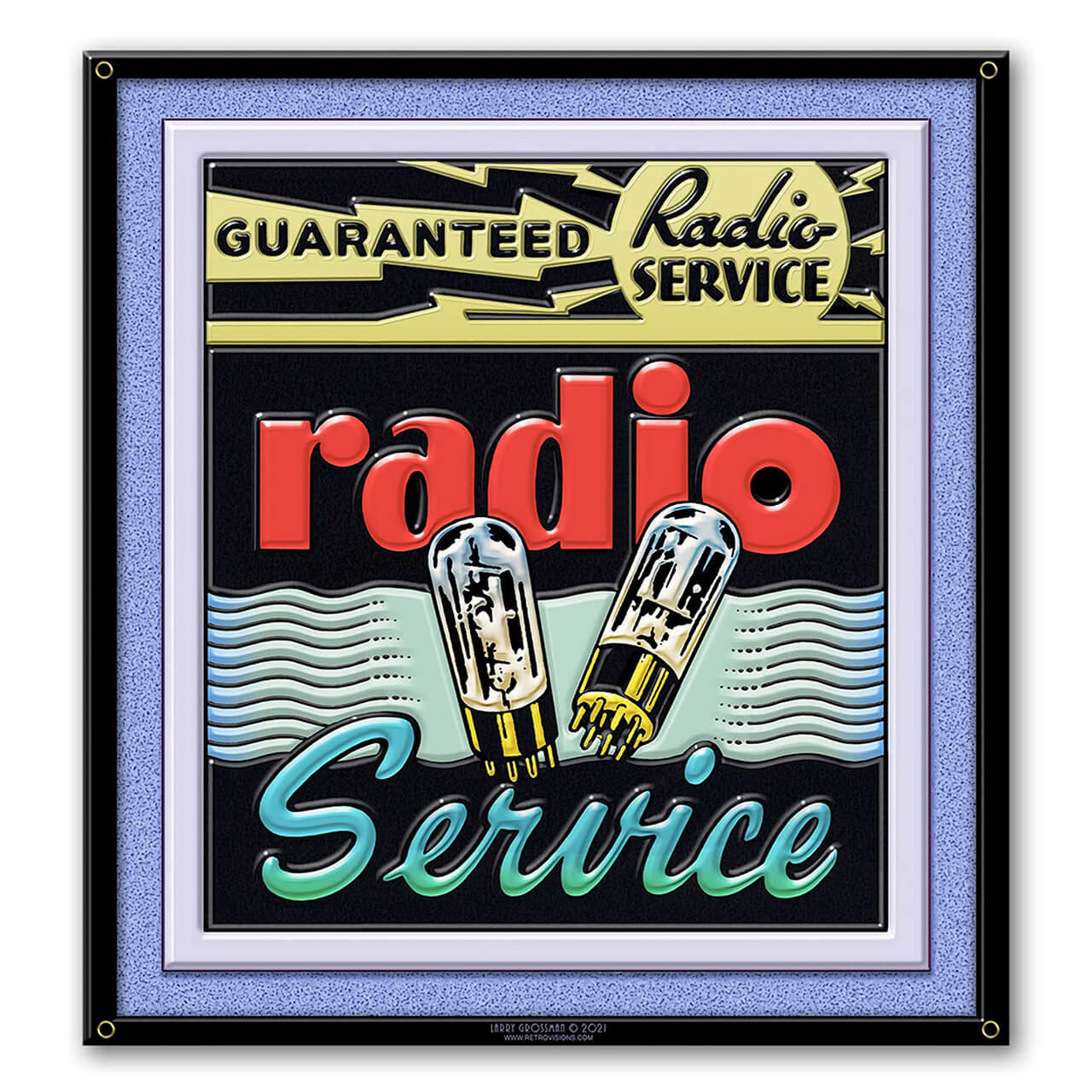 Radio Metal Sign 14 x 15 Inches