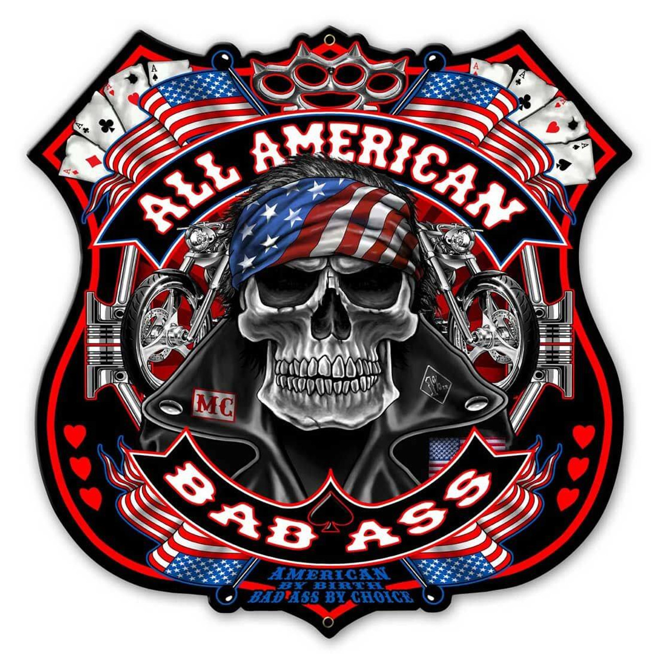 All American Metal Sign 18 x 18 Inches