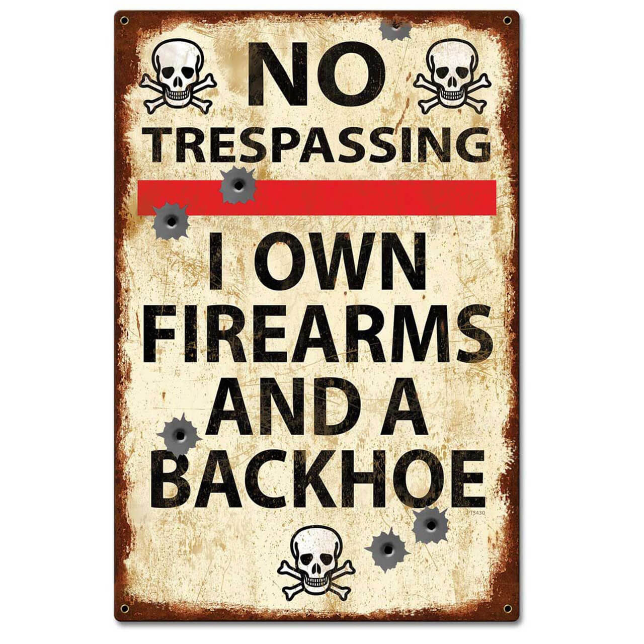 No Trespassing  Metal Sign 16 x 24 Inches